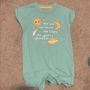 Cat & Jack Celestial Green and Orange Bodysuit
